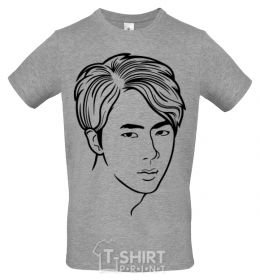 Men's T-Shirt Worldwide handsome grey фото
