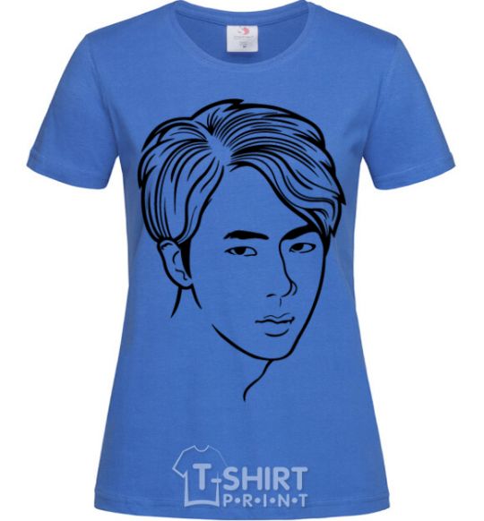 Women's T-shirt Worldwide handsome royal-blue фото