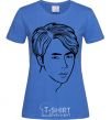 Women's T-shirt Worldwide handsome royal-blue фото