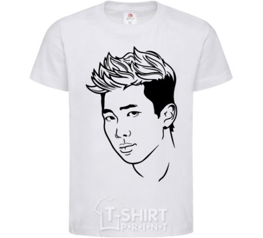 Kids T-shirt Rap Mon White фото