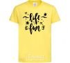 Детская футболка Life fun Лимонный фото