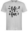 Мужская футболка Life fun Серый фото