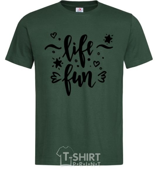 Мужская футболка Life fun Темно-зеленый фото