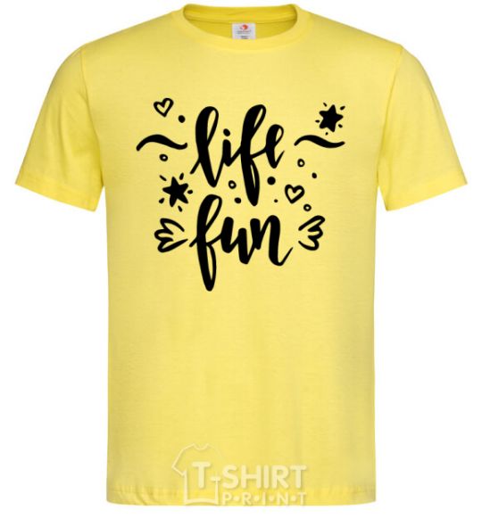Мужская футболка Life fun Лимонный фото