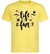 Мужская футболка Life fun Лимонный фото