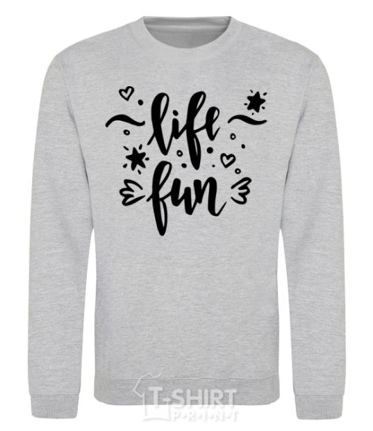 Sweatshirt Life fun sport-grey фото