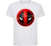 Детская футболка Deadpool face logo Белый фото