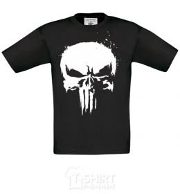 Kids T-shirt Punisher logo black фото