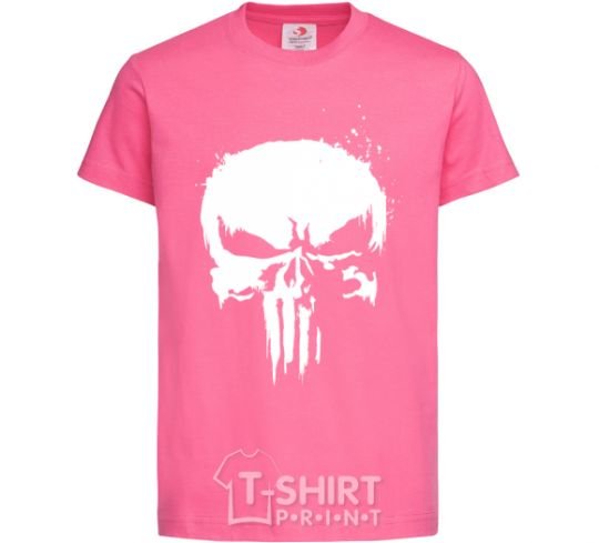 Kids T-shirt Punisher logo heliconia фото