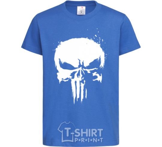 Kids T-shirt Punisher logo royal-blue фото