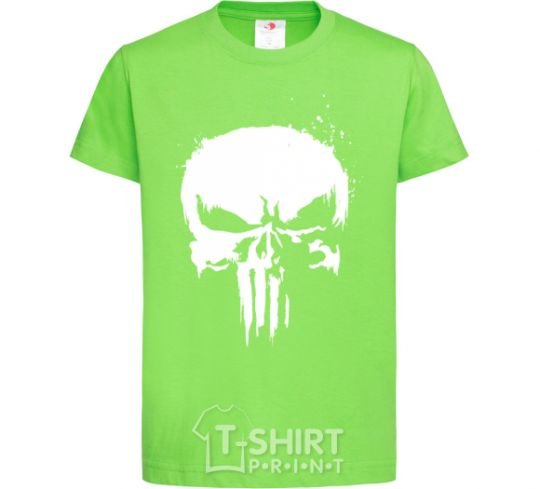 Kids T-shirt Punisher logo orchid-green фото