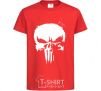 Kids T-shirt Punisher logo red фото