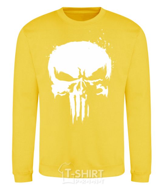 Sweatshirt Punisher logo yellow фото