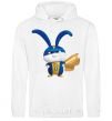 Men`s hoodie Super Fluff White фото