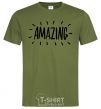 Men's T-Shirt Amazing millennial-khaki фото