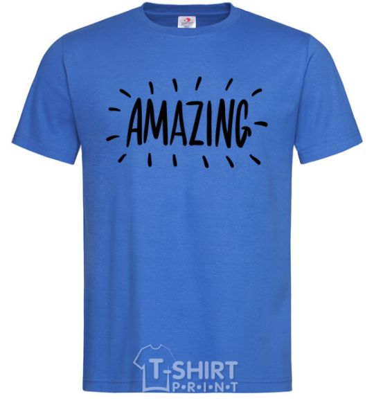 Men's T-Shirt Amazing royal-blue фото
