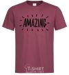 Men's T-Shirt Amazing burgundy фото