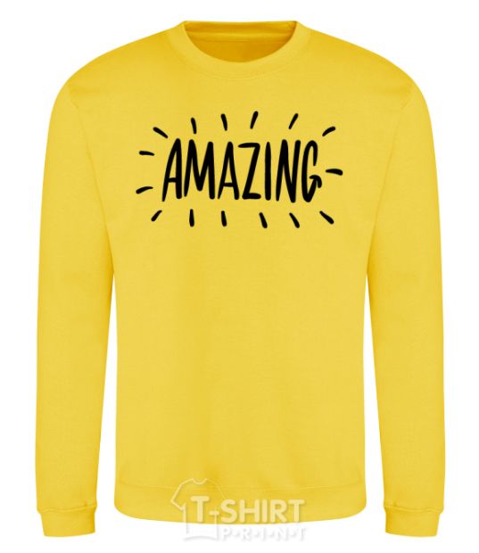 Sweatshirt Amazing yellow фото