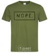 Men's T-Shirt Nope in the frame millennial-khaki фото