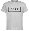 Men's T-Shirt Nope in the frame grey фото