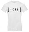 Men's T-Shirt Nope in the frame White фото