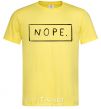 Men's T-Shirt Nope in the frame cornsilk фото