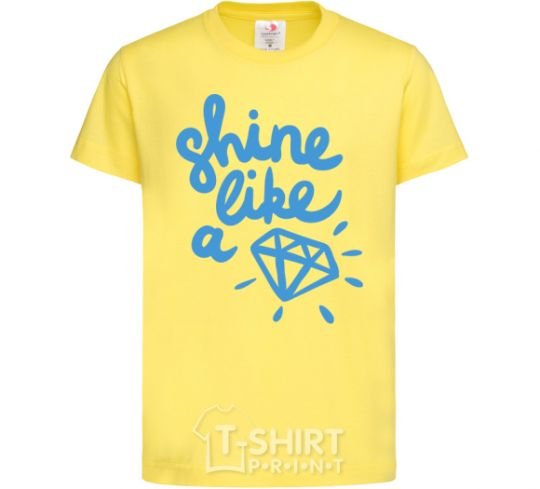 Kids T-shirt Shine like cornsilk фото