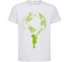 Kids T-shirt Girl Earth White фото