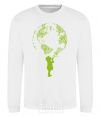 Sweatshirt Girl Earth White фото