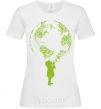 Women's T-shirt Girl Earth White фото
