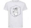 Kids T-shirt Heart in cube White фото