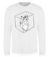 Sweatshirt Heart in cube White фото