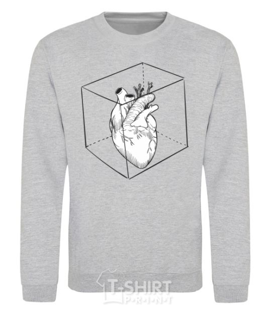 Sweatshirt Heart in cube sport-grey фото