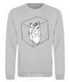 Sweatshirt Heart in cube sport-grey фото