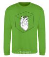 Sweatshirt Heart in cube orchid-green фото