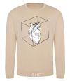 Sweatshirt Heart in cube sand фото