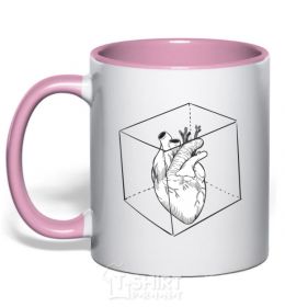 Mug with a colored handle