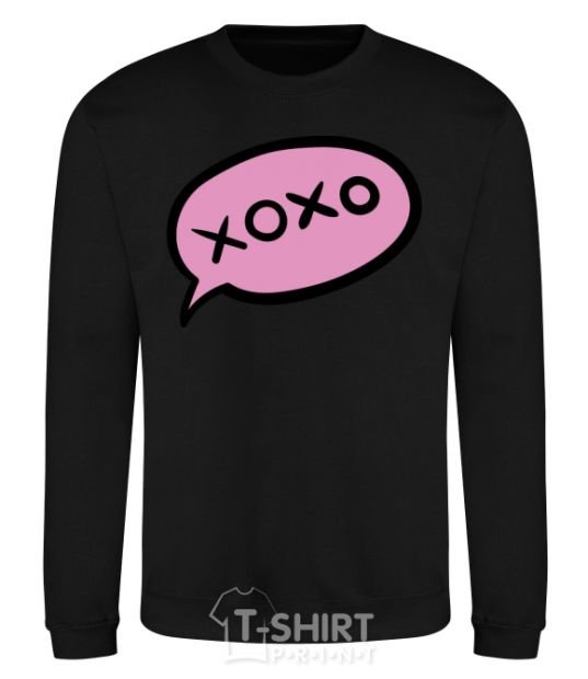 Sweatshirt Xo-xo text black фото