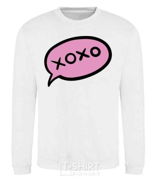 Sweatshirt Xo-xo text White фото