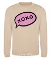 Sweatshirt Xo-xo text sand фото