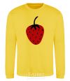 Sweatshirt Strawberry black red yellow фото