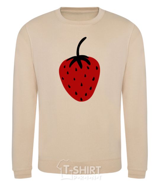 Sweatshirt Strawberry black red sand фото