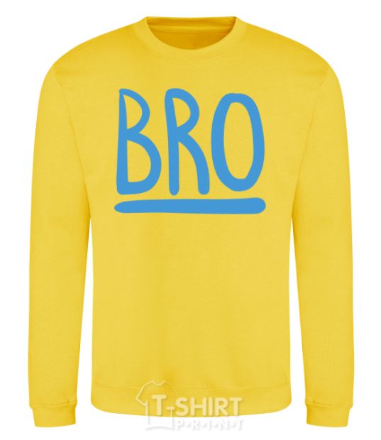 Sweatshirt Bro line yellow фото