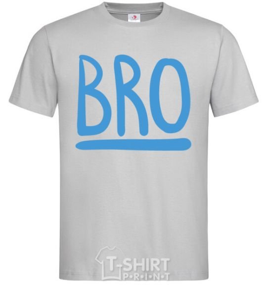 Men's T-Shirt Bro line grey фото