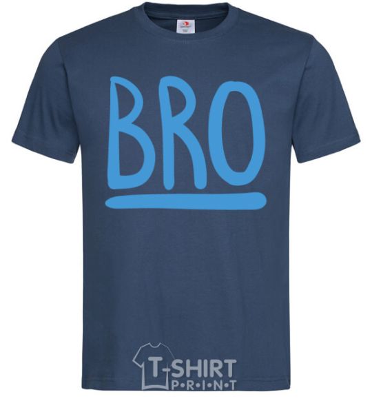 Men's T-Shirt Bro line navy-blue фото