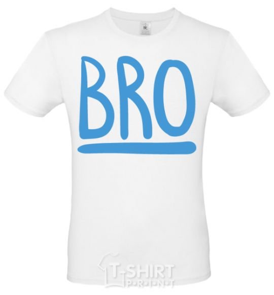 Men's T-Shirt Bro line White фото