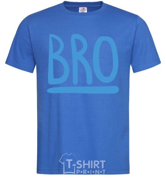 Men's T-Shirt Bro line royal-blue фото