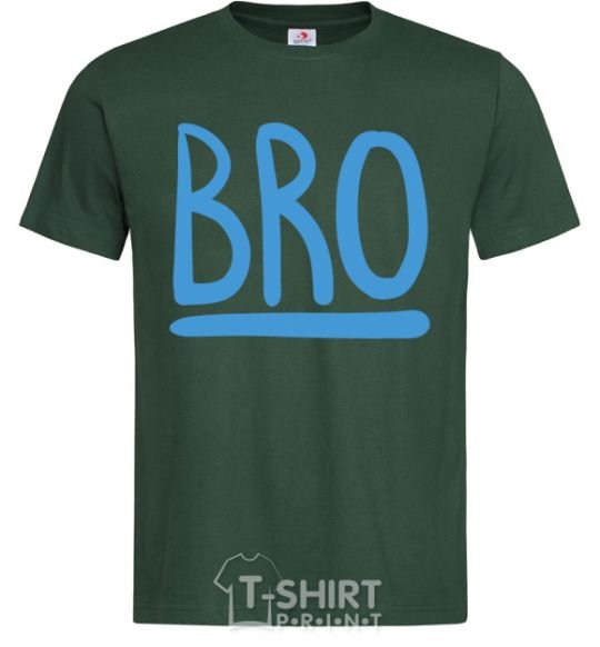 Men's T-Shirt Bro line bottle-green фото