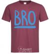 Men's T-Shirt Bro line burgundy фото