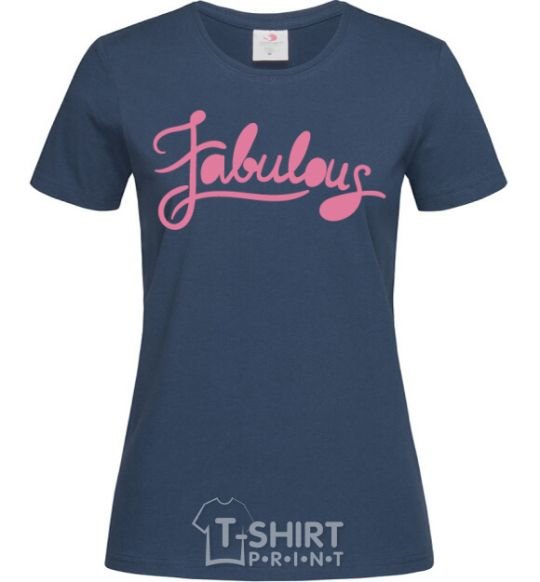 Women's T-shirt Fabulous navy-blue фото